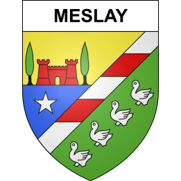 Stickers coat of arms Meslay adhesive sticker