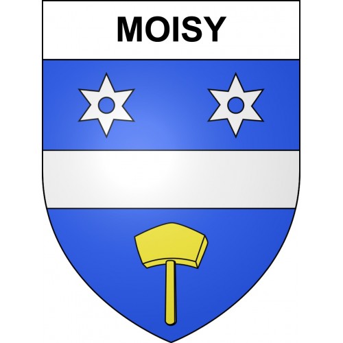 Moisy 41 ville sticker blason écusson autocollant adhésif