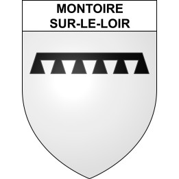 Montoire-sur-le-Loir Sticker wappen, gelsenkirchen, augsburg, klebender aufkleber