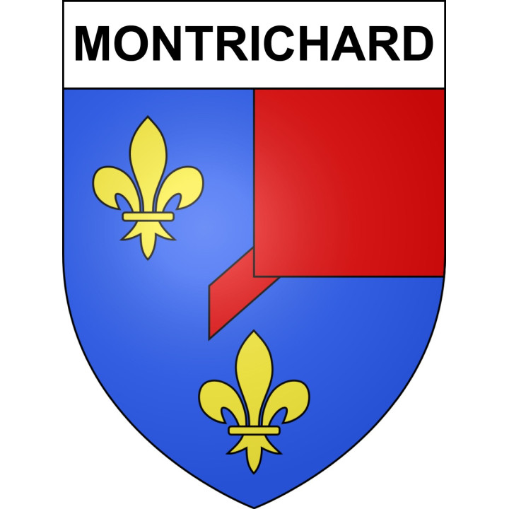 Montrichard 41 ville sticker blason écusson autocollant adhésif