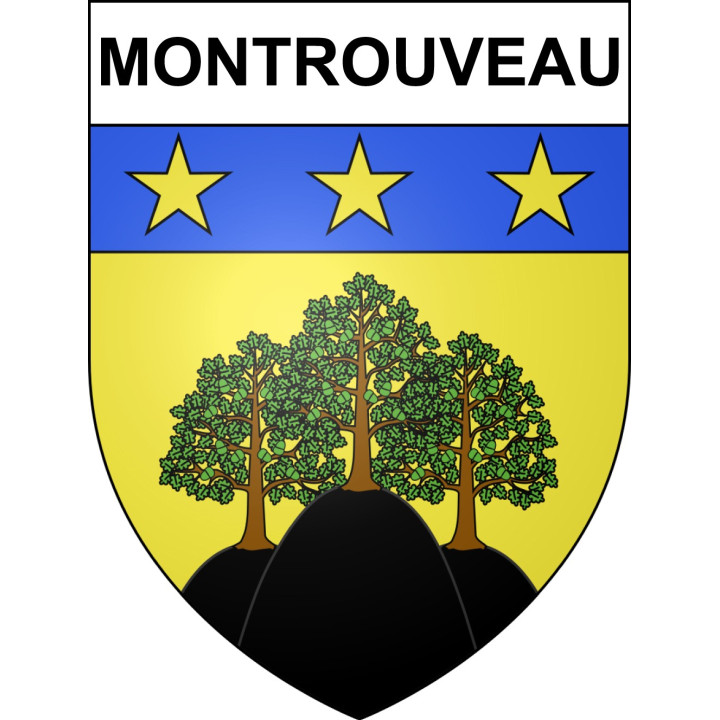 Stickers coat of arms Montrouveau adhesive sticker