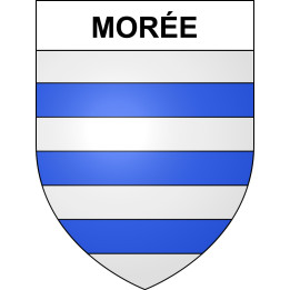 Pegatinas escudo de armas de Morée adhesivo de la etiqueta engomada