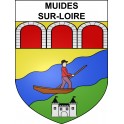Muides-sur-Loire 41 ville sticker blason écusson autocollant adhésif