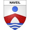 Pegatinas escudo de armas de Naveil adhesivo de la etiqueta engomada