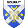 Stickers coat of arms Nourray adhesive sticker
