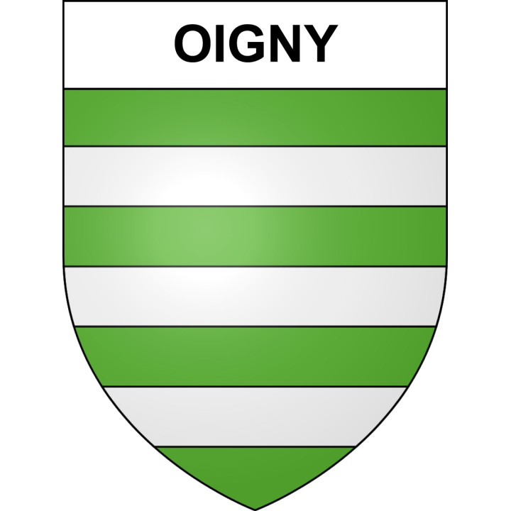 Stickers coat of arms Oigny adhesive sticker