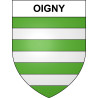 Oigny Sticker wappen, gelsenkirchen, augsburg, klebender aufkleber