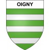 Stickers coat of arms Oigny adhesive sticker