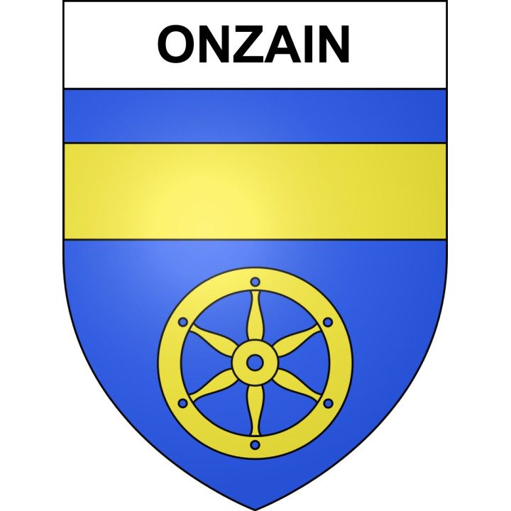 Stickers coat of arms Onzain adhesive sticker