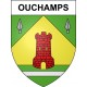 Ouchamps 41 ville sticker blason écusson autocollant adhésif