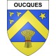 Stickers coat of arms Oucques adhesive sticker