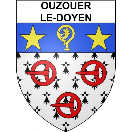 Adesivi stemma Ouzouer-le-Doyen adesivo