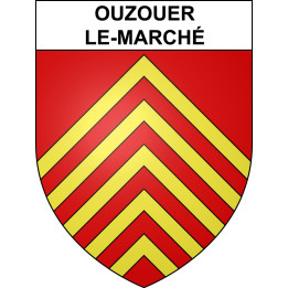 Ouzouer-le-Marché 41 ville sticker blason écusson autocollant adhésif