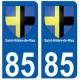 85 Saint-Hilaire-de-Riez ville autocollant plaque blason 