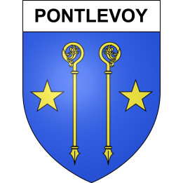 Stickers coat of arms Pontlevoy adhesive sticker