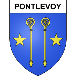 Pontlevoy Sticker wappen, gelsenkirchen, augsburg, klebender aufkleber