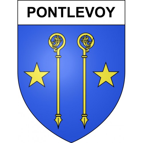 Pontlevoy Sticker wappen, gelsenkirchen, augsburg, klebender aufkleber