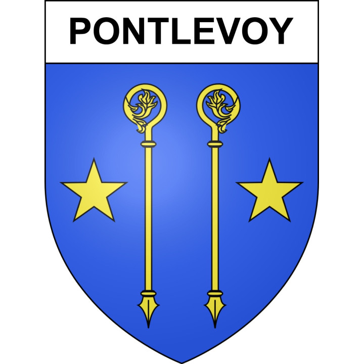 Stickers coat of arms Pontlevoy adhesive sticker