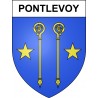 Stickers coat of arms Pontlevoy adhesive sticker