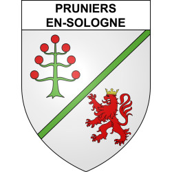 Pruniers-en-Sologne Sticker wappen, gelsenkirchen, augsburg, klebender aufkleber