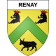 Pegatinas escudo de armas de Renay adhesivo de la etiqueta engomada