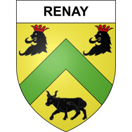 Renay 41 ville sticker blason écusson autocollant adhésif