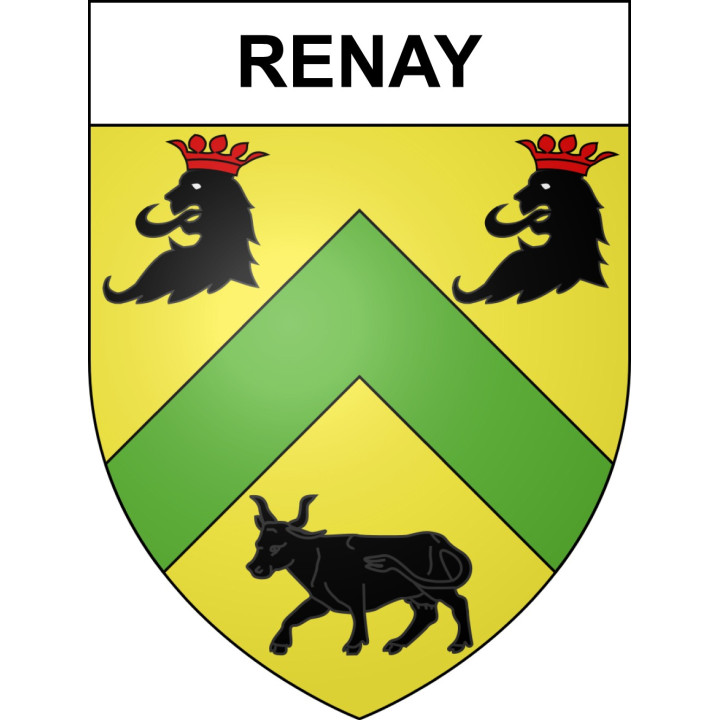 Pegatinas escudo de armas de Renay adhesivo de la etiqueta engomada