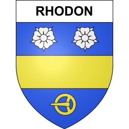 Rhodon Sticker wappen, gelsenkirchen, augsburg, klebender aufkleber