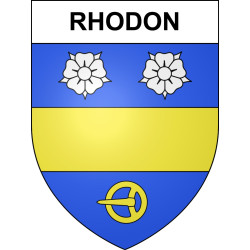 Rhodon Sticker wappen, gelsenkirchen, augsburg, klebender aufkleber