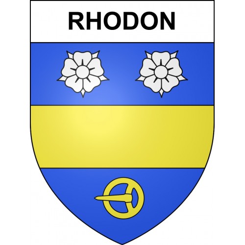 Adesivi stemma Rhodon adesivo