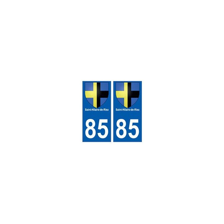 85 Saint-Hilaire-de-Riez ville autocollant plaque blason 