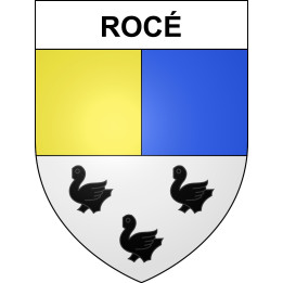 Rocé 41 ville sticker blason écusson autocollant adhésif