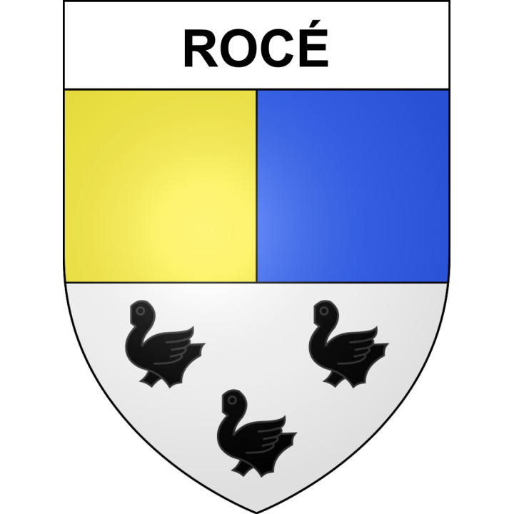 Rocé 41 ville sticker blason écusson autocollant adhésif