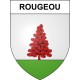 Pegatinas escudo de armas de Rougeou adhesivo de la etiqueta engomada