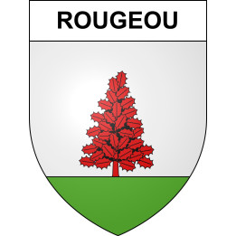 Rougeou 41 ville sticker blason écusson autocollant adhésif