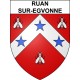 Ruan-sur-Egvonne 41 ville sticker blason écusson autocollant adhésif
