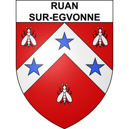 Stickers coat of arms Ruan-sur-Egvonne adhesive sticker