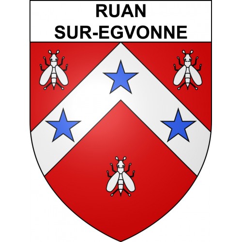 Stickers coat of arms Ruan-sur-Egvonne adhesive sticker