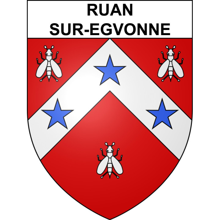 Stickers coat of arms Ruan-sur-Egvonne adhesive sticker