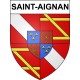 Pegatinas escudo de armas de Saint-Aignan adhesivo de la etiqueta engomada