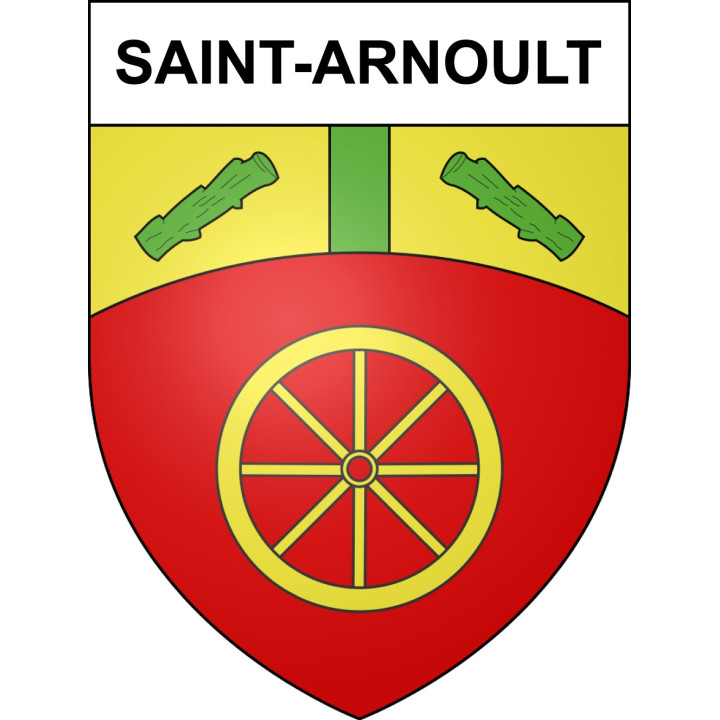 Saint-Arnoult Sticker wappen, gelsenkirchen, augsburg, klebender aufkleber