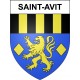 Pegatinas escudo de armas de Saint-Avit adhesivo de la etiqueta engomada
