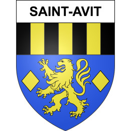 Stickers coat of arms Saint-Avit adhesive sticker