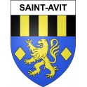 Pegatinas escudo de armas de Saint-Avit adhesivo de la etiqueta engomada