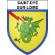 Saint-Dyé-sur-Loire 41 ville sticker blason écusson autocollant adhésif