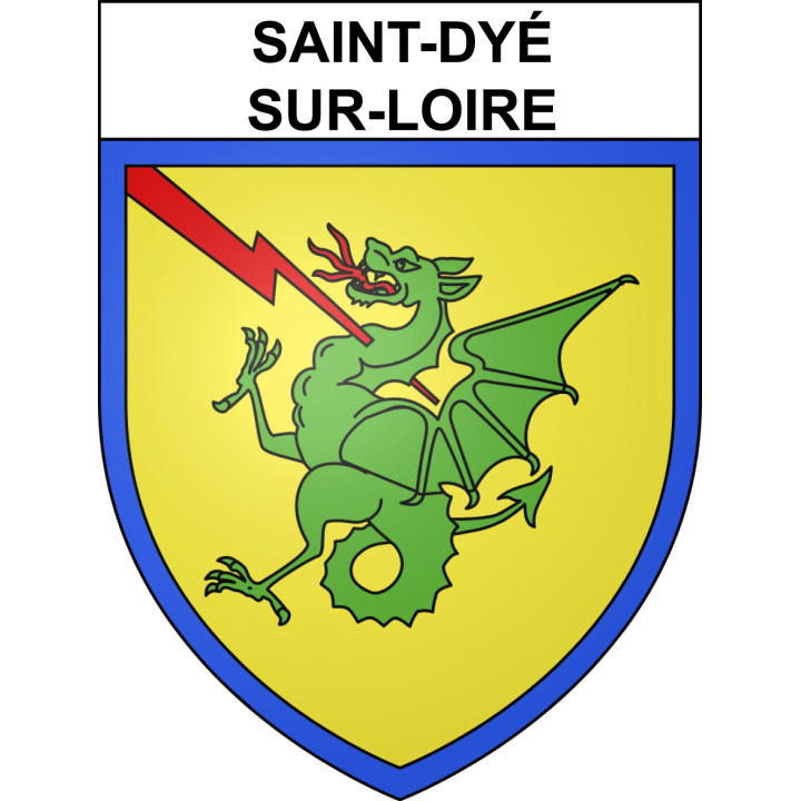 Saint-Dyé-sur-Loire 41 ville sticker blason écusson autocollant adhésif