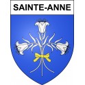 Pegatinas escudo de armas de Sainte-Anne adhesivo de la etiqueta engomada
