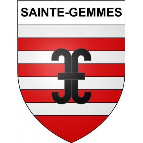 Sainte-Gemmes Sticker wappen, gelsenkirchen, augsburg, klebender aufkleber
