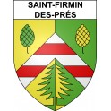 Saint-Firmin-des-Prés 41 ville sticker blason écusson autocollant adhésif