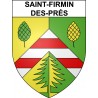 Saint-Firmin-des-Prés 41 ville sticker blason écusson autocollant adhésif